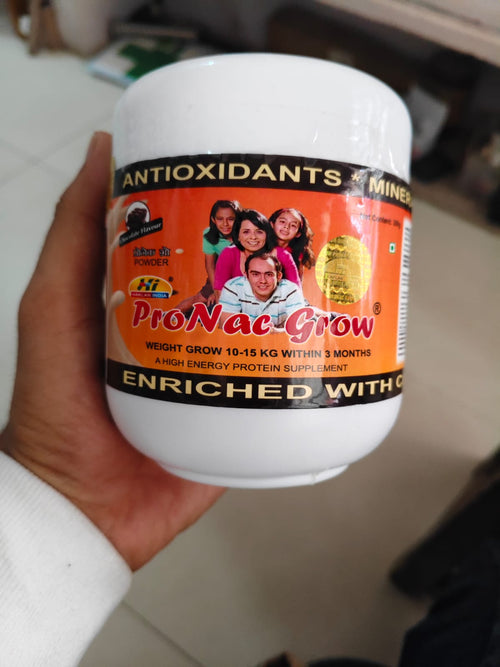 ProNac Grow Weight Gain Protein Powder for Men, Women & Teens | High Energy Nutrition Supplement with Antioxidants & Vitamins | Chocolate Flavour